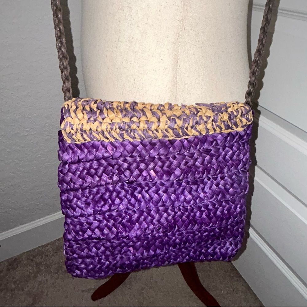 New, Sun ‘N Sand Straw Shoulder Crossbody Purse Bag - Picture 9 of 11